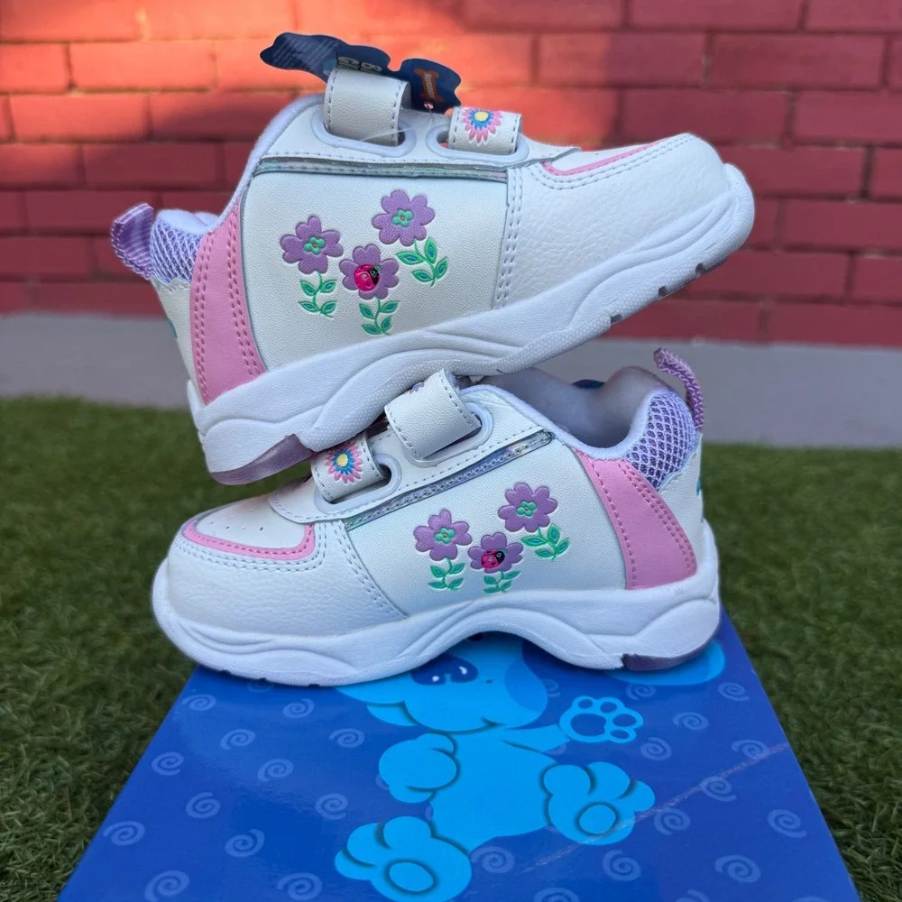 Vintage 2002 Nickelodeon Blues Clues Toddler Girls Shoes Size 6 Pink Deadstock